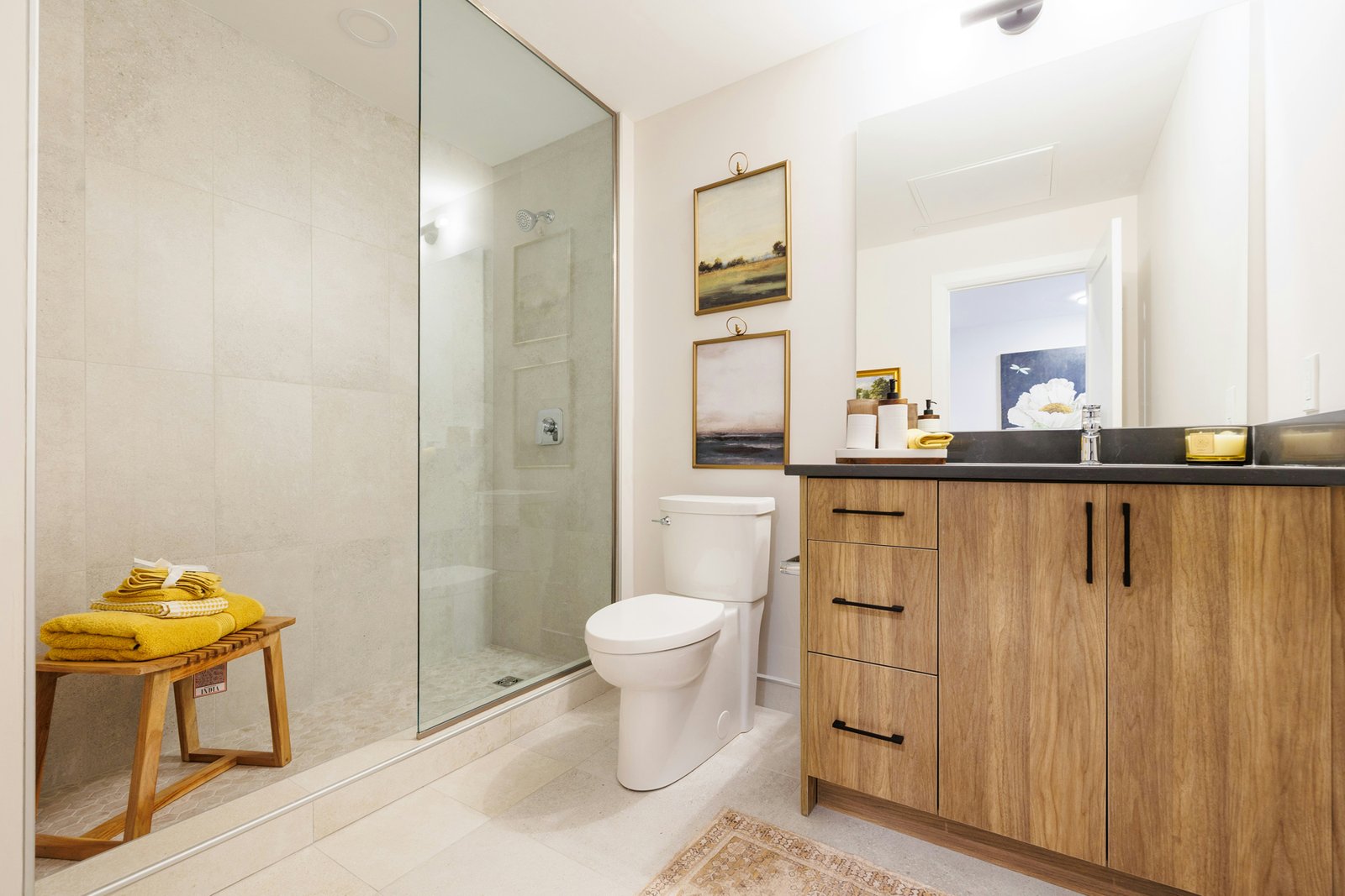 Toilette im Badezimmer