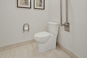 Toilette im Badezimmer