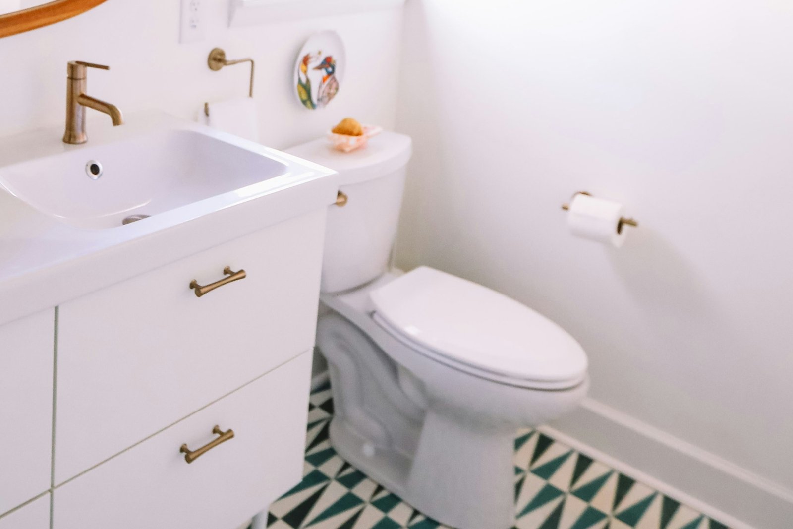 Toilette im Badezimmer