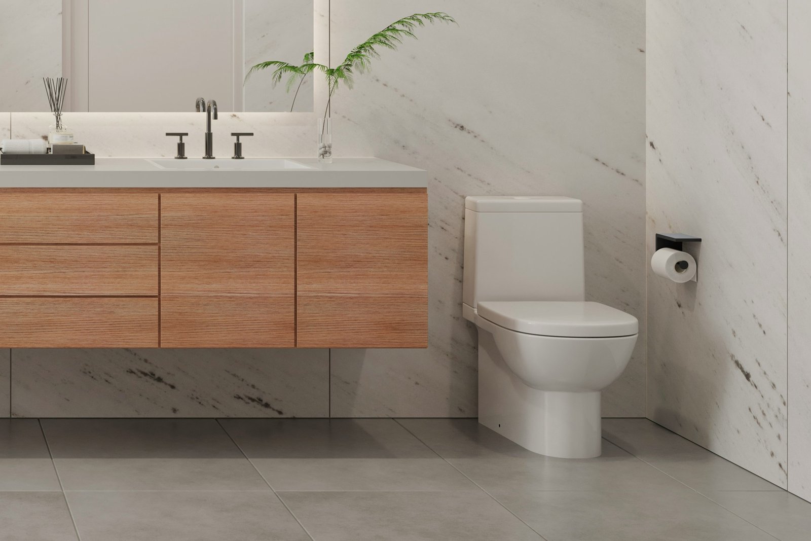Badezimmer mit Toilette